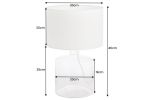  Lampa stołowa Classic II szkło z recyklingu - Invicta Interior 10