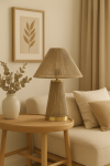 Lampa stołowa Corfu z rattanu boho - Item International 2