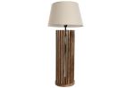 Lampa stołowa drewniana z lamelami 72 cm 2