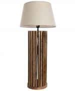 Lampa stołowa drewniana z lamelami 72 cm 1