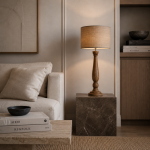 Lampa stołowa Elegant z drewna mango 91 cm - Item International 2