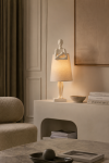 Lampa stołowa Figura Lumiere biała - Item International 3