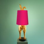 Lampa stołowa Hiding Bunny różowa 2