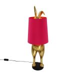 Lampa stołowa Hiding Bunny różowa 1