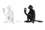 Lampa stołowa Monkey biała czarna  1