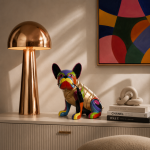 Lampa stołowa pies French Bulldog color - Item International 2
