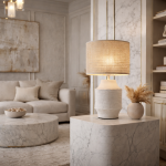 Lampa stołowa Portofino biała - Item International 2