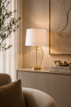 Lampa stołowa Pretty ażurowa złota srebrna - Item International 3