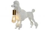 Lampa stołowa Pudel biała - Item International 3