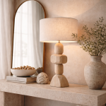 Lampa stołowa Pueblo light z drewna mango 2