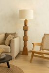 Lampa podłogowa Pueblo z drewna mango - Item International 2