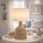 Lampa stołowa Selva pleciona boho 53 cm 2