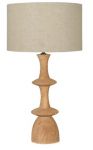 Lampa stołowa Soria z drewna mango - Item International 1
