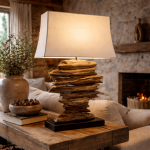 Lampa stołowa Woodland Teak 2