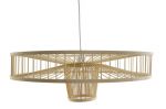 Lampa sufitowa bambusowa 70 cm 1