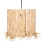 Lampa sufitowa Boho Havana z rafii  1