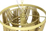Lampa sufitowa Boho z drewnianymi perłami natur - Item International 3