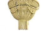 Lampa sufitowa Boho z drewnianymi perłami natur 73 cm - Item International 4