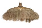 Lampa sufitowa boho z włókien naturalnych 100 cm - Light & Living 2