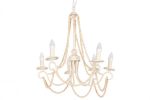 Lampa sufitowa Celebrate kandelabr z drewnianymi perłami - Item International 1