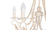 Lampa sufitowa Celebrate kandelabr z drewnianymi perłami - Item International 4