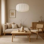Lampa sufitowa Japandi biała 45 cm - Item International 2