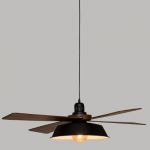 Lampa sufitowa Loft drewniana 3