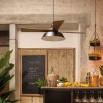 Lampa sufitowa Loft drewniana 2