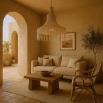 Lampa sufitowa Makrama beżowa 63 cm - Item International 2