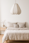 Lampa sufitowa Mallorca z lnu 45 cm - Item International 2