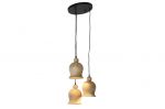 Lampa sufitowa Nara z drewna mango - Item International 2