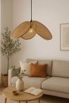 Lampa sufitowa rattanowa Boho 58 cm - Item International 2