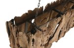 Lampa sufitowa z drewna teak 160 cm - Light & Living 4