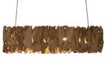 Lampa sufitowa z drewna teak 160 cm - Light & Living 3