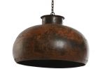Lampa wisząca okrągła Iron rdza - Item International 2