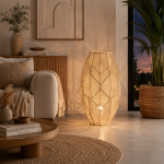 Lampka Kula boho rattanowa 2
