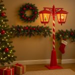  Latarnia świąteczna podwójna czerwona Candy - Atmosphera 3