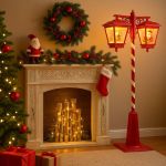  Latarnia świąteczna podwójna czerwona Candy - Atmosphera 2