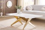 Ława Art Living 130 cm biały marmur - Invicta Interior 3