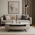 Ława Aurora z marmurowym blatem - Item International 1