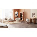 Ława drewniana Grace z marmurowym blatem 110 cm - Kare Design 3