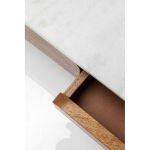 Ława drewniana Grace z marmurowym blatem 110 cm - Kare Design 12