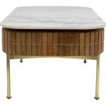 Ława drewniana Grace z marmurowym blatem 110 cm - Kare Design 7