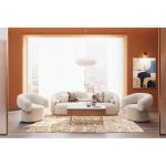 Ława drewniana Grace z marmurowym blatem 110 cm - Kare Design 2