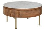 Ława drewniana Grace z marmurowym blatem - Item International 1