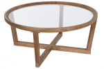 Ława drewniana Transparent okrągła - Item International 2