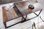 Ława Elements zestaw 2 szt drewno sheesham przydymione szare  - Invicta Interior 7