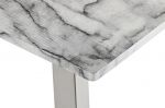 Ława Milano biała z efektem marmuru - Item International 5