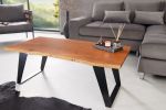 Ława stolik drewniany Organic Artwork 115 cm - Invicta Interior 1