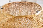 Ława stolik kawowy Abstract Leaf 80 cm złoty drewno mango - Invicta Interior 6